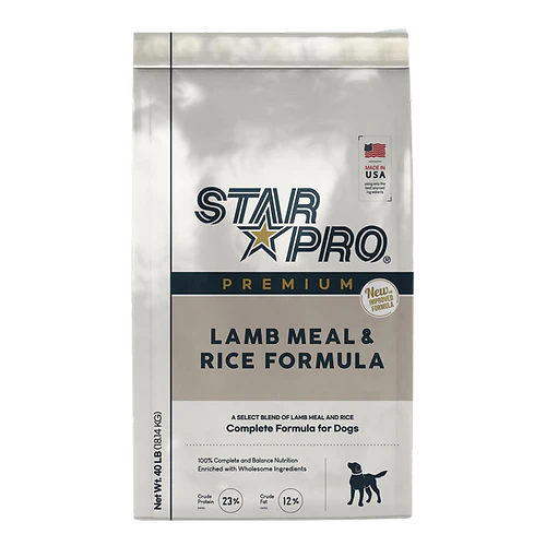 STAR PRO PREMIUM LAMB & RICE FORMULA 40LBS