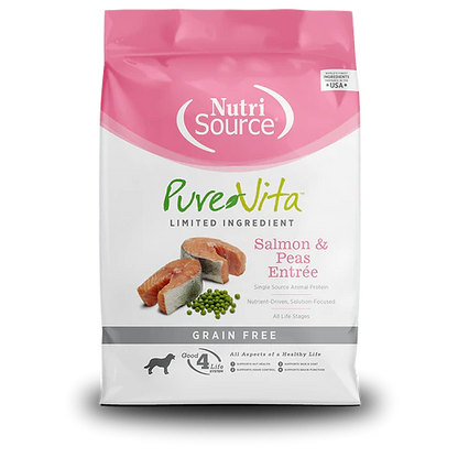 NutriSource Pure Vita Salmon & Peas Entrée - Grain Free