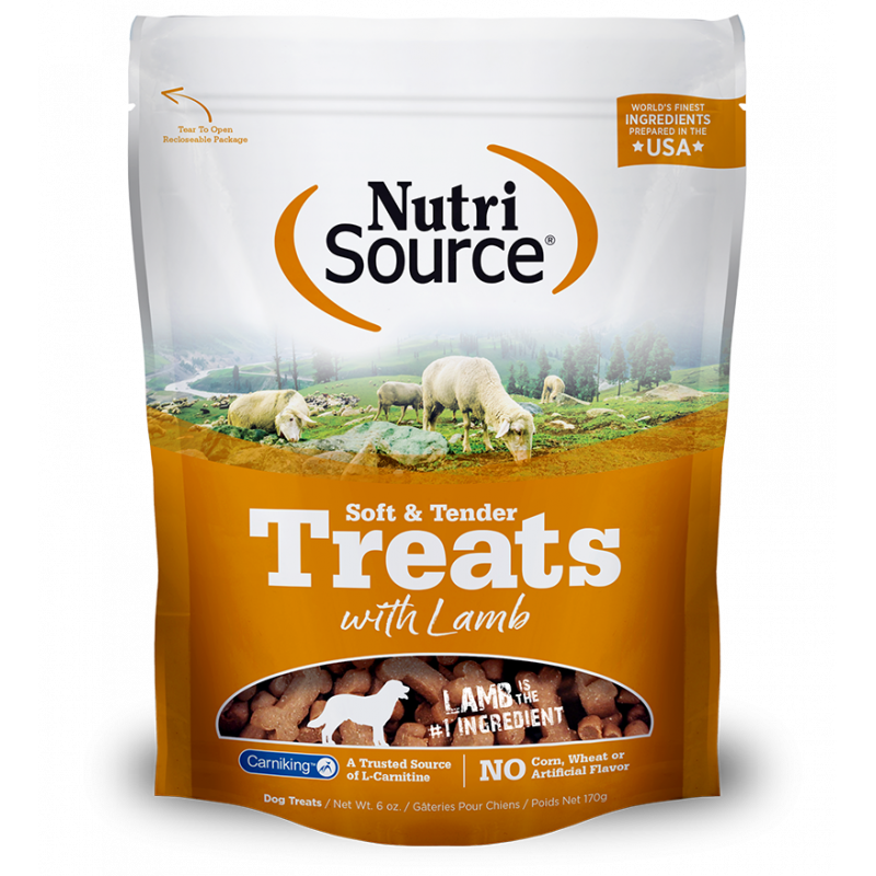 NUTRISOURCE TREATS Cordero – 6onz Perro