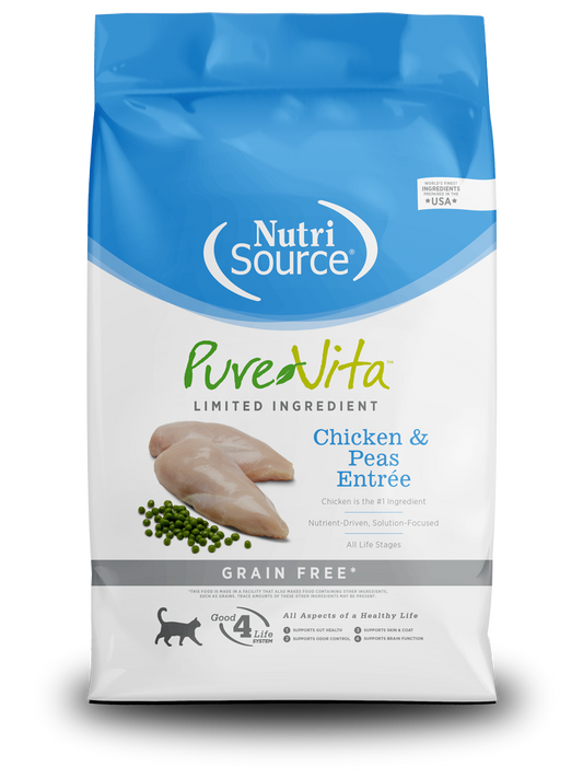 NutriSource Pure Vita Chicken & Peas Entrée - Grain Free