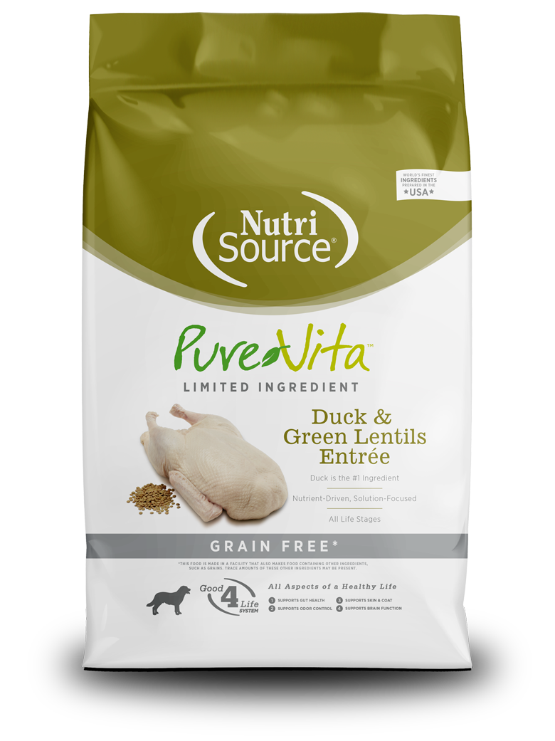 PURE VITA DUCK & GREEN LENTILS ENTRÉE GRAIN FREE