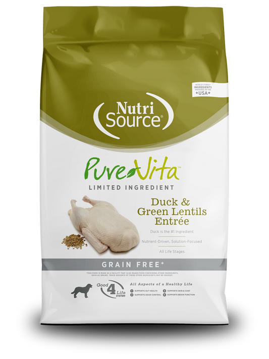 PURE VITA DUCK & GREEN LENTILS ENTRÉE GRAIN FREE