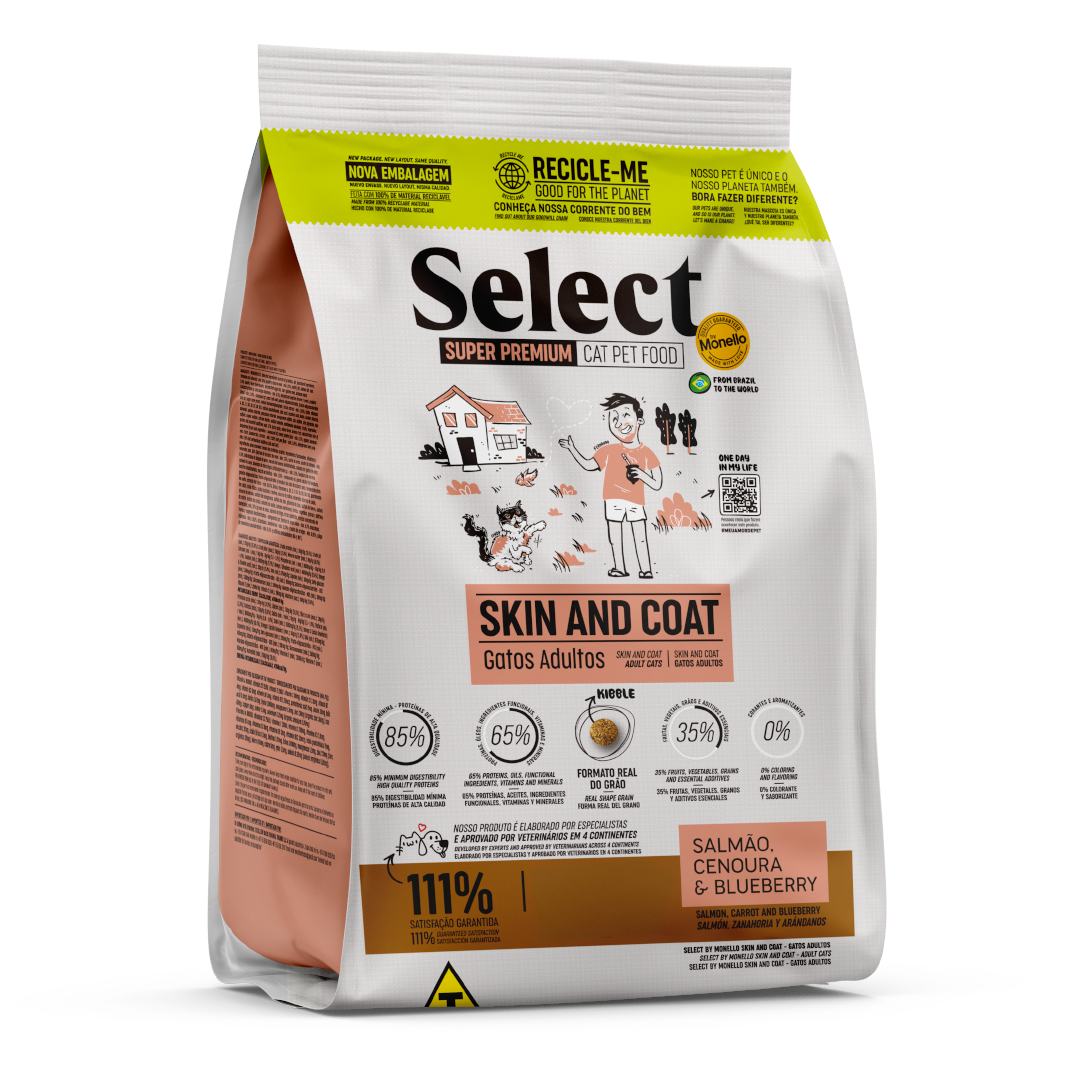 MONELLO SELECT SKIN AND COAT GATOS ADULTOS