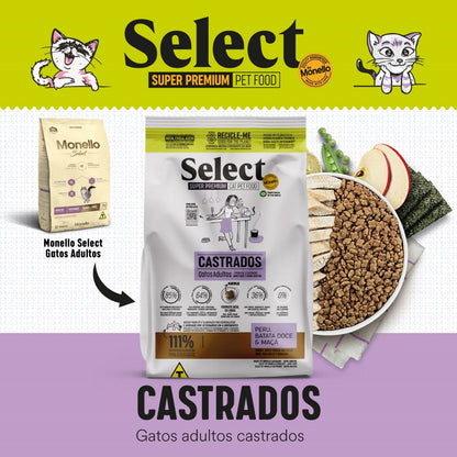 MONELLO SELECT CASTRADOS GATOS ADULTOS