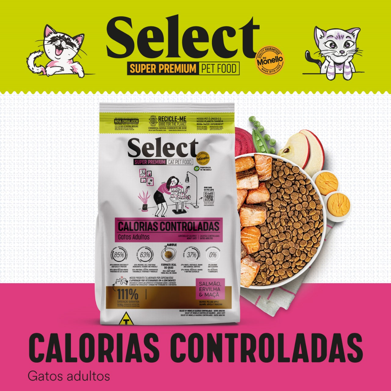 MONELLO SELECT CALORIAS CONTROLADAS GATOS ADULTOS