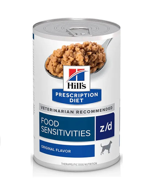 Hill’s Prescription Diet z/d Food sensitivities Canine, alimento húmedo 5.5 onz